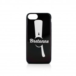 Coque semi-rigide Bretagne bigoudène noire pour iPhone 6/6S/7/8/SE 2020