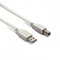 Câble USB A mâle/B mâle USB 2.0 - 1,8 m - blanc