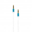 Câble audio jack stéréo 3,5mm mâle/mâle 1,2 m - blanc
