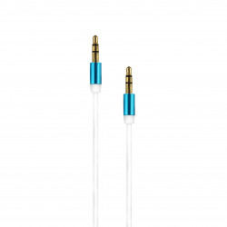 Câble audio jack stéréo 3,5mm mâle/mâle 1,2 m - blanc