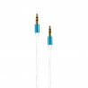 Câble audio jack stéréo 3,5mm mâle/mâle 1,2 m - blanc
