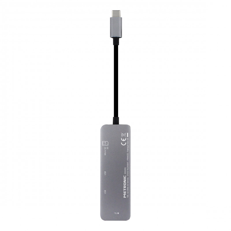 Adaptateur USB-C 5 en 1 HDMI, 2 x USB-A, SD et micro SD