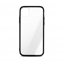 Coque semi-rigide Color Edge pour iPhone 12 MINI - contour noir