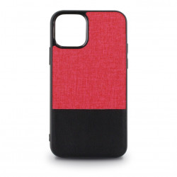 Coque souple bi-matière pour iPhone 11 - rouge et noire