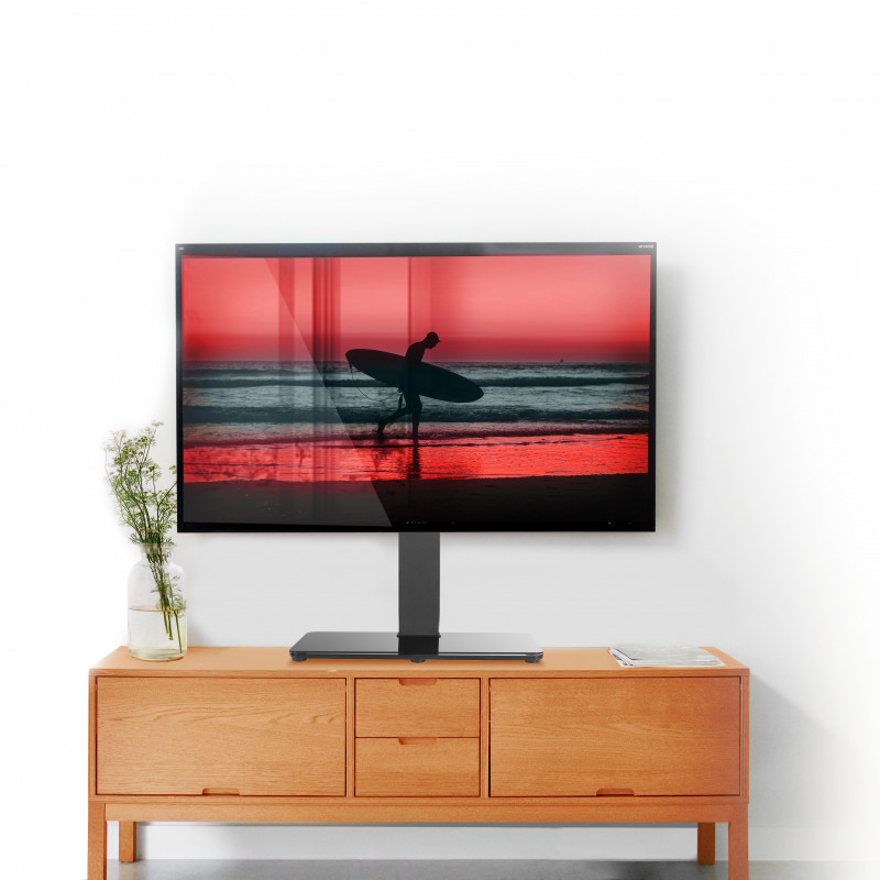 Support TV orientable sur pied 32'' - 55'' / 81 - 140 cm - noir