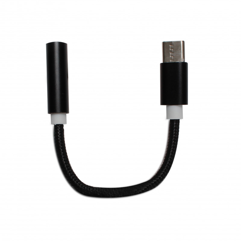 Adaptateur USB-C mâle/ jack 3,5 mm fem. 0,13 m - noir