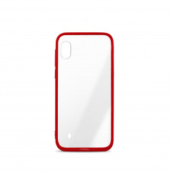 Coque semi-rigide Color Edge pour Samsung A10 - contour rouge