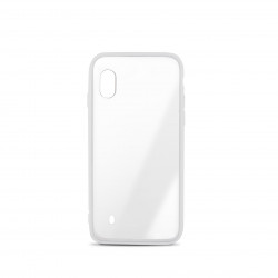 Coque semi-rigide Color Edge pour Samsung A10 - contour blanc