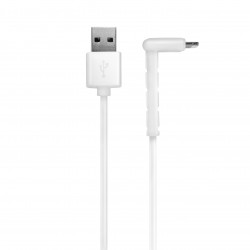 Câble MFI / USB-A avec support téléphone pour iPhone iPad 1,2 m - blanc