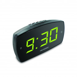 Réveil XL2 double alarme avec grand affichage LED - noir