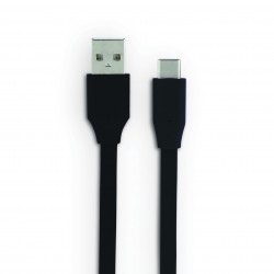Câble USB-C /USB-A plat 3 m - noir