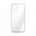 Coque semi-rigide Color Edge pour iPhone 12/12 PRO - contour blanc