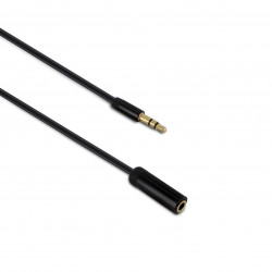 Câble audio jack stéréo 3,5 mm mâle/fem. 1,5 m