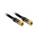 Câble TV premium satellite coaxial fiches F mâle/mâle 1,5 m