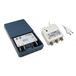 Amplificateur coupleur d'ext./2 entrées UHF 30 dB + alimentation