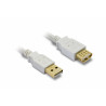 Câble USB A mâle/A fem. USB 2.0 - 3 m - blanc