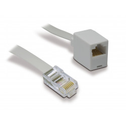 Câble Ethernet RJ45 mâle/fem. plat - rallonge 1,8 m