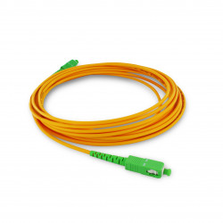 Cordon fibre optique monomode 9/125 - G657A2 - 5 m - orange et vert