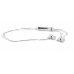 Ecouteurs intra auriculaire avec micro Bluetooth - blanc