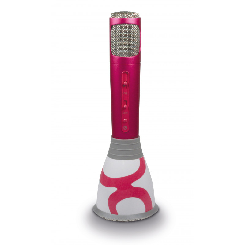 Micro karaoké enceinte bluetooth jack 3.5 mm 3 W - rose