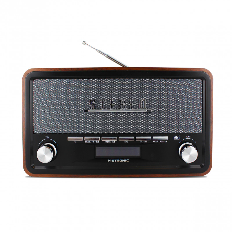 Radio Vintage numérique Bluetooth, DAB+ et FM RDS