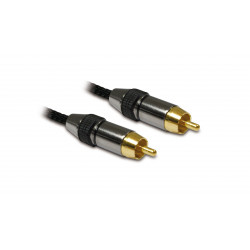 Câble audio premium 1 RCA mâle/mâle 1,5 m