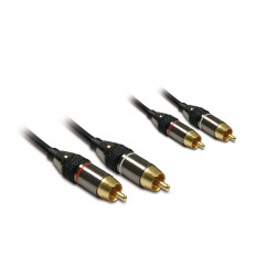 Câble audio premium 2 RCA mâle/mâle 1,5 m