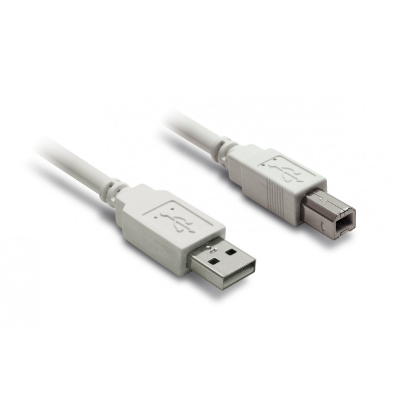 Câble USB A mâle/B mâle USB 2.0 - 3 m - blanc