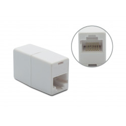 Raccord RJ45 fem./fem. droit