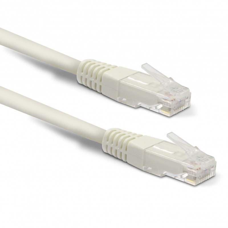 Câble Ethernet RJ45 CAT 5 mâle/mâle droit - UTP 0,5 m