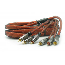 Câble AV 3 RCA mâle/mâle 3 m - orange