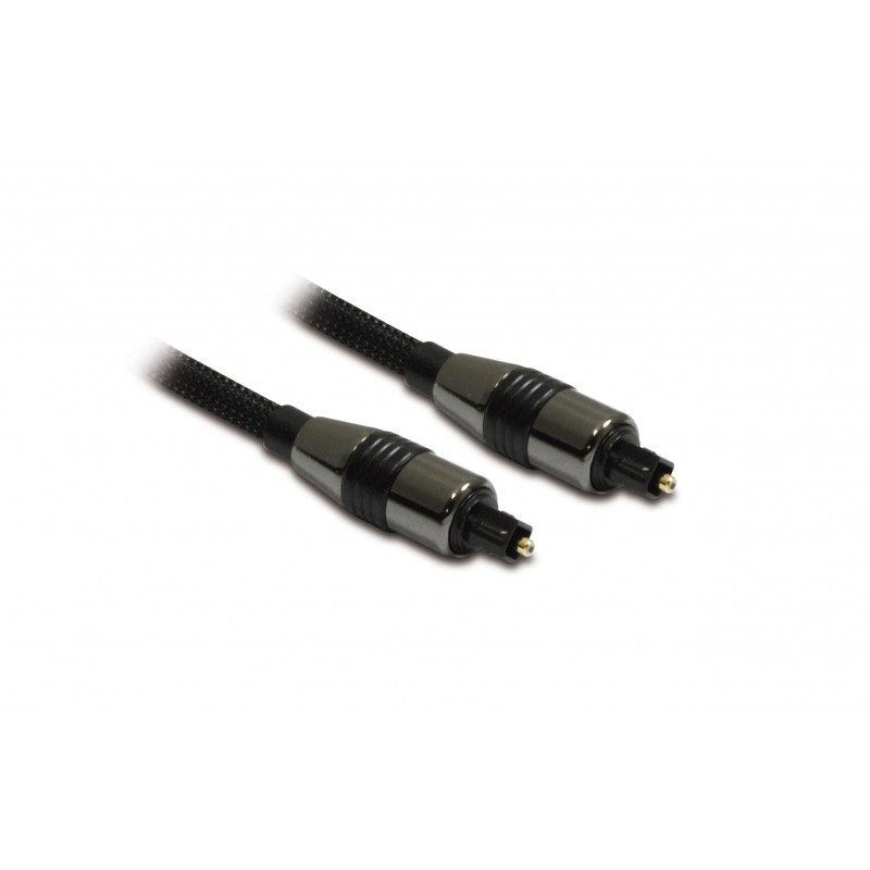 IBRA Câble Optique (2M) Or 24K - Câble Audio Numérique Optique