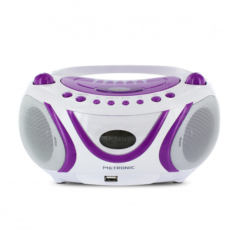 Lecteur CD METRONIC Lecteur CD MP3 Pop Purple avec port USB