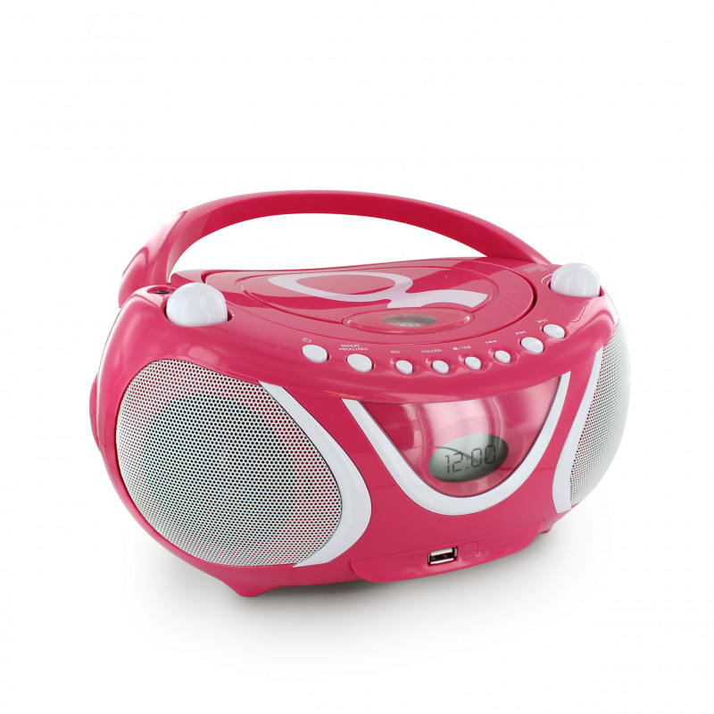 Metronic Radio para niños con Puerto USB Reproductor de CD y MP3 portátil Gulli 