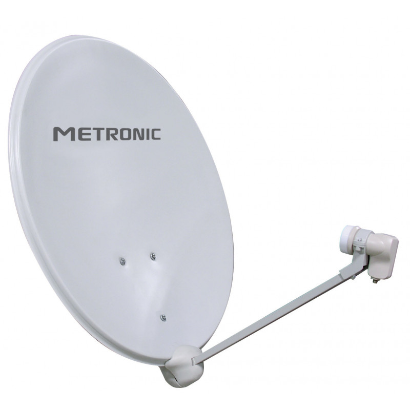 Antena parabólica METRONIC de 80 cm con brazo para LNB