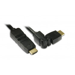 Câble HDMI High Speed mâle/mâle rotatif 1,5 m