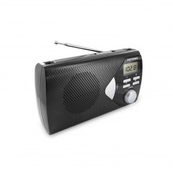 Radio portable AM/FM avec fonction réveil - noir