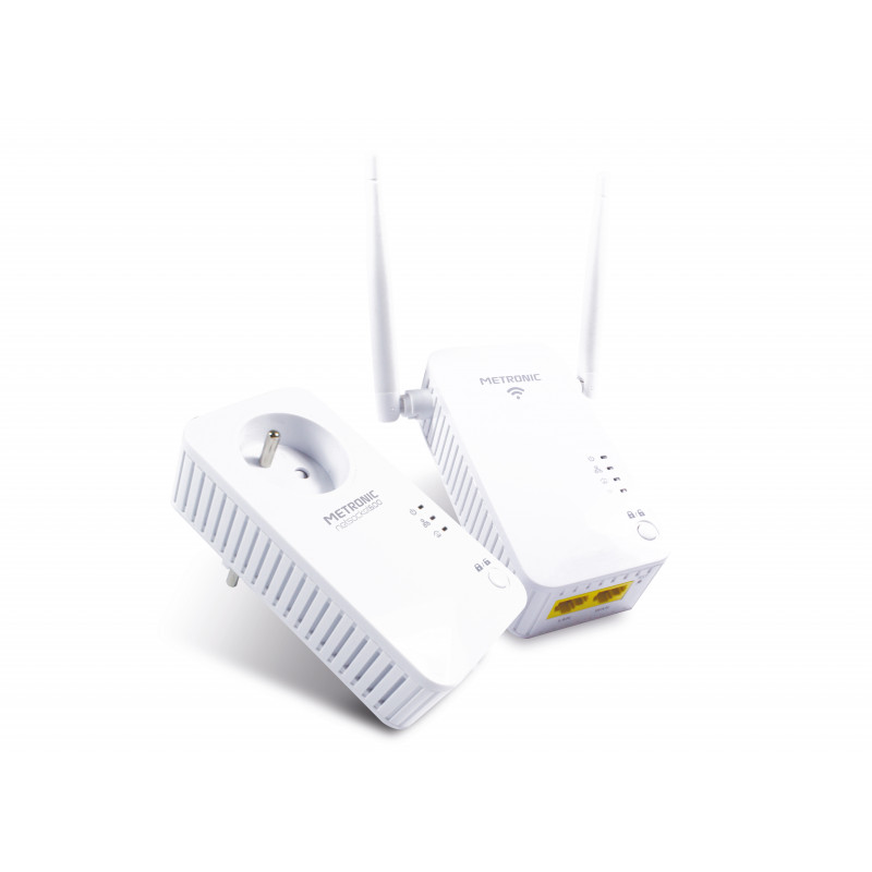 Pack triple incluant 2 adaptateurs CPL 600 Mbit-s + 1 adaptateur CPL Wi-Fi  600 Mbit-s - STRONG - STRONG_PLWF600TRIO 