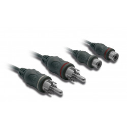 Câble audio 2 RCA mâle/fem. 1 m