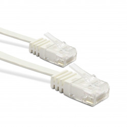 Câble Ethernet RJ45 CAT 6a mâle/mâle droit plat - FTP 10 m