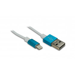 Câble pops cable MFI /USB-A pour iPhone iPad 1 m - bleu