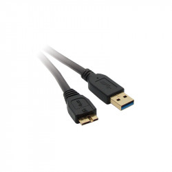 Câble Micro USB A mâle/micro B mâle USB 3.0 - 1,8 m - noir