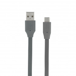Câble USB-C /USB-A plat 1 m - gris sidéral