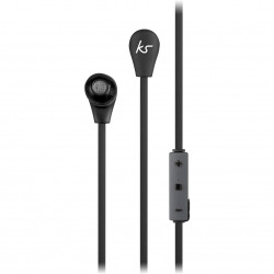 Ecouteurs intra auriculaire avec micro - noir