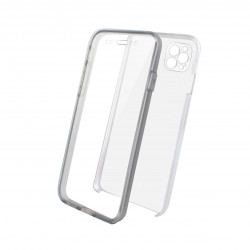 Coque semi-rigide 360° pour iPhone 12 PRO MAX - transparente / grise