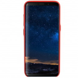 Coque rigide cuir PU pour Samsung S8 - rouge