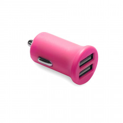 Chargeur allume-cigares Neon 2 USB-A 2.4 A - rose
