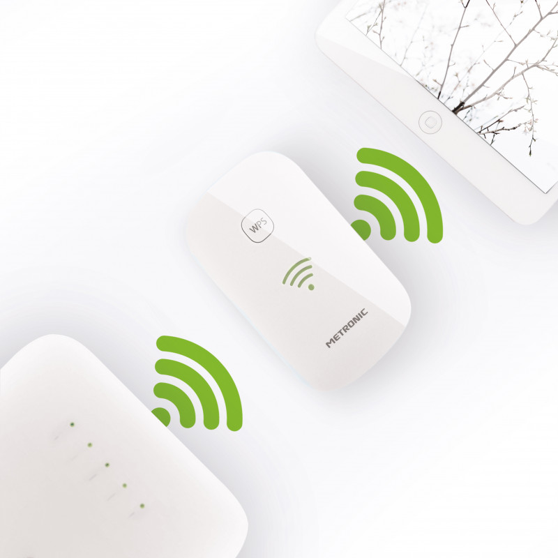 Répéteur WiFi 300 Mbps avec bouton On/Off