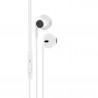 Ecouteurs intra auriculaire avec micro 1,2 m - blanc