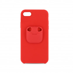Coque semi-rigide Ultimate soft touch 2-en-1 pour iPhone 7/8/SE 2020 - rouge